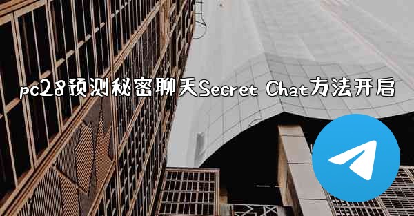pc28预测秘密聊天Secret Chat方法开启