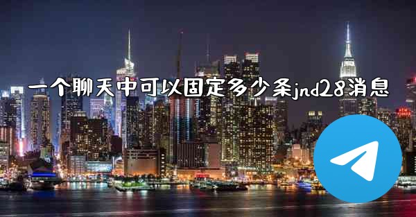 <b>一个聊天中可以固定多少条jnd28消息</b>