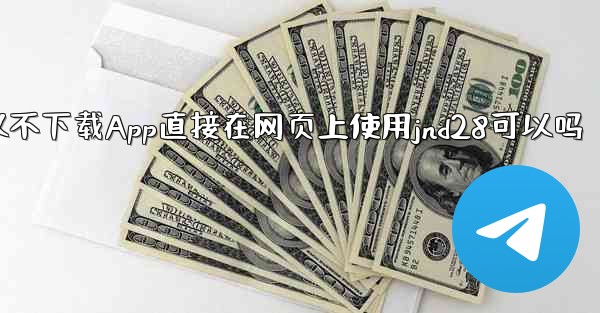 我可以不下载App直接在网页上使用jnd28可以吗