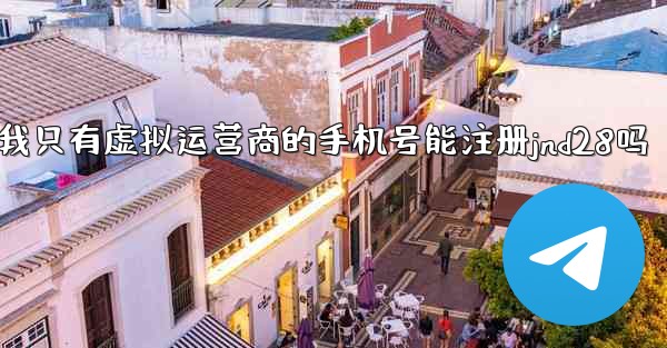 我只有虚拟运营商的手机号能注册jnd28吗