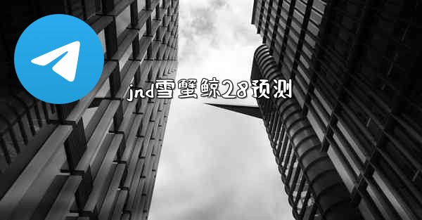 jnd雪蟹鲸28预测