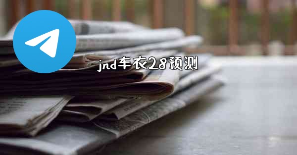 jnd车衣28预测