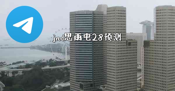 jnd思雨电28预测