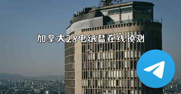 加拿大28电纸盐在线预测