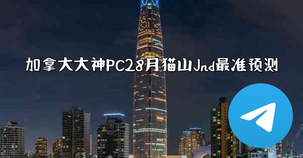 加拿大大神PC28月猫山Jnd最准预测
