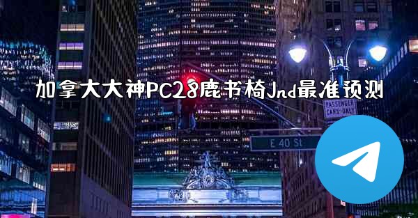 加拿大大神PC28鹿书椅Jnd最准预测