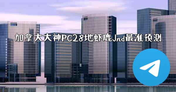 加拿大大神PC28地虾鹿Jnd最准预测
