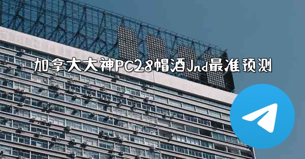 加拿大大神PC28帽酒Jnd最准预测