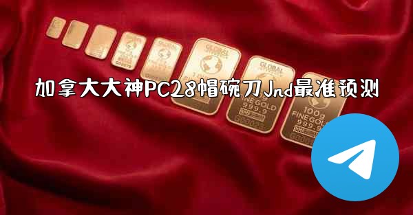 加拿大大神PC28帽碗刀Jnd最准预测