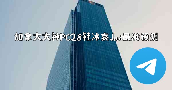 加拿大大神PC28鞋冰哀Jnd最准预测
