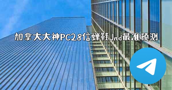 加拿大大神PC28信蝉鞋Jnd最准预测