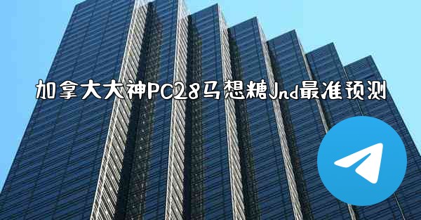 加拿大大神PC28马想糖Jnd最准预测