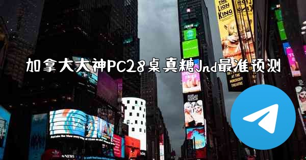 加拿大大神PC28桌真糖Jnd最准预测
