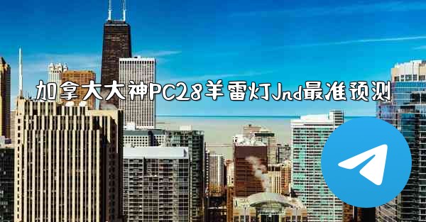 加拿大大神PC28羊雷灯Jnd最准预测