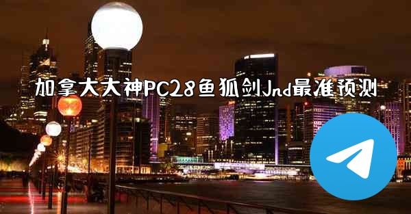 加拿大大神PC28鱼狐剑Jnd最准预测