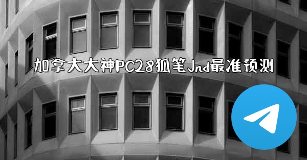 加拿大大神PC28狐笔Jnd最准预测