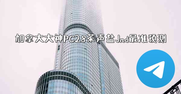 加拿大大神PC28茶声盐Jnd最准预测