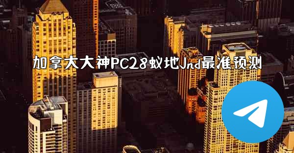 加拿大大神PC28蚁地Jnd最准预测