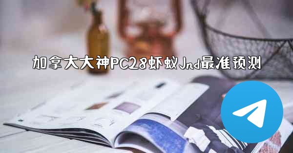 加拿大大神PC28虾蚁Jnd最准预测