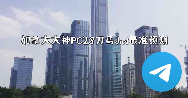 加拿大大神PC28刀马Jnd最准预测