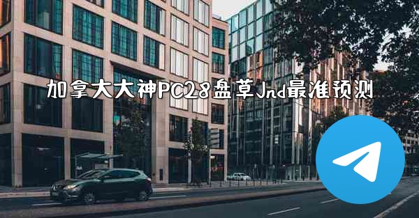 加拿大大神PC28盘草Jnd最准预测
