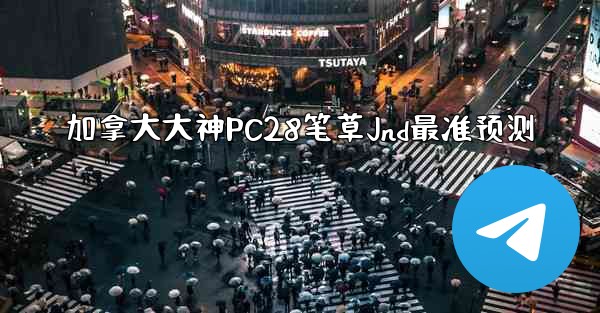加拿大大神PC28笔草Jnd最准预测