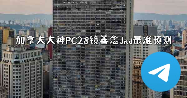 加拿大大神PC28镜善念Jnd最准预测