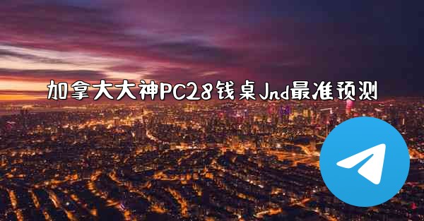 加拿大大神PC28钱桌Jnd最准预测