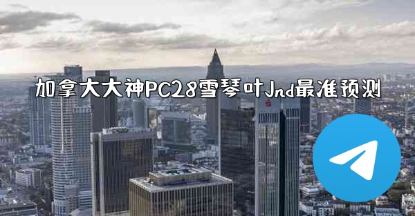 加拿大大神PC28雪琴叶Jnd最准预测