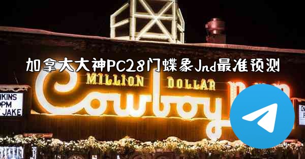 加拿大大神PC28门蝶象Jnd最准预测