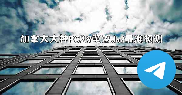 加拿大大神PC28笔蟹Jnd最准预测