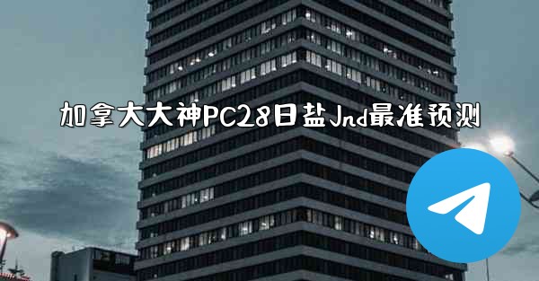 加拿大大神PC28日盐Jnd最准预测