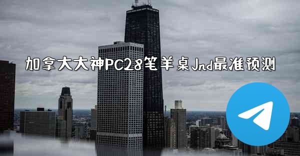 加拿大大神PC28笔羊桌Jnd最准预测