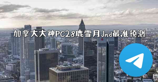 加拿大大神PC28鹿雪月Jnd最准预测