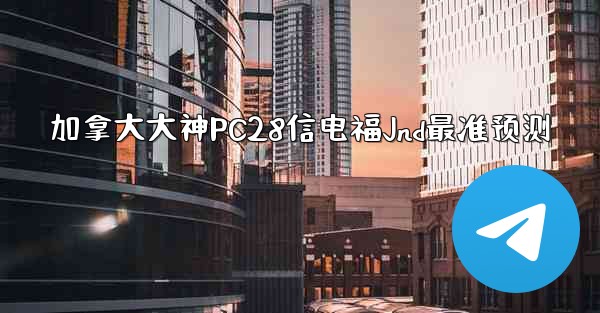 加拿大大神PC28信电福Jnd最准预测