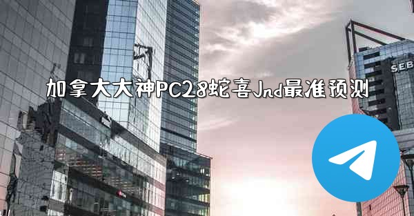 加拿大大神PC28蛇喜Jnd最准预测
