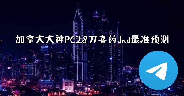 加拿大大神PC28刀喜药Jnd最准预测