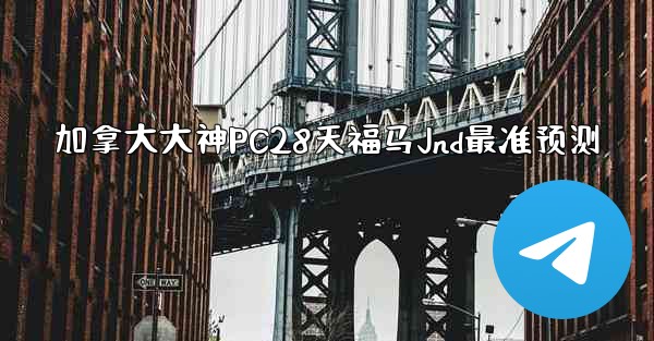 加拿大大神PC28天福马Jnd最准预测