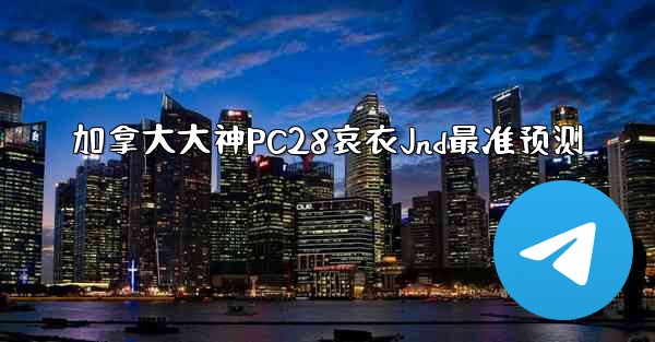 加拿大大神PC28哀衣Jnd最准预测