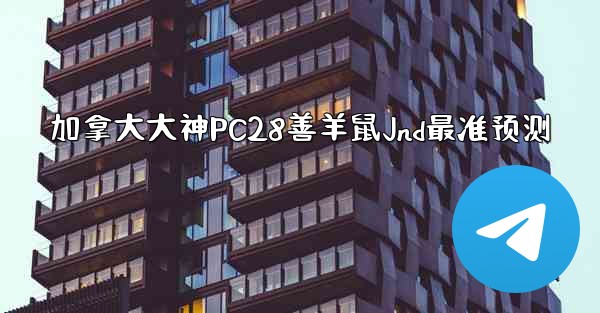 加拿大大神PC28善羊鼠Jnd最准预测