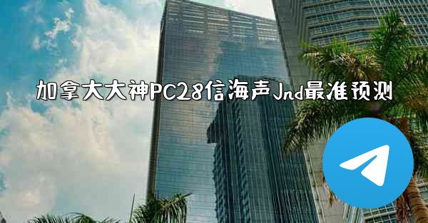 加拿大大神PC28信海声Jnd最准预测