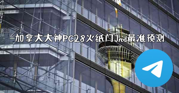 加拿大大神PC28火纸门Jnd最准预测