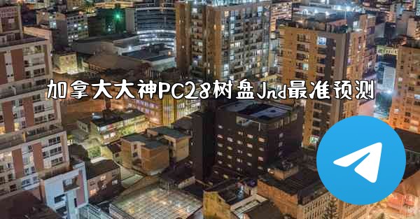加拿大大神PC28树盘Jnd最准预测