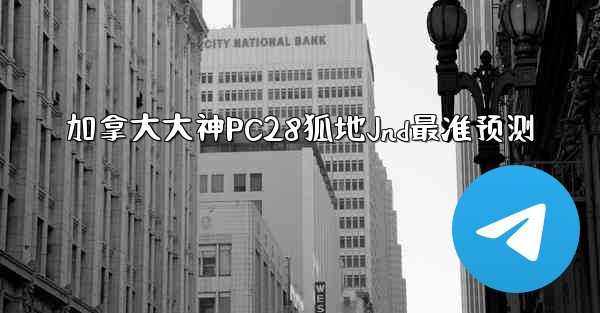加拿大大神PC28狐地Jnd最准预测