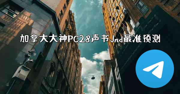 加拿大大神PC28声书Jnd最准预测