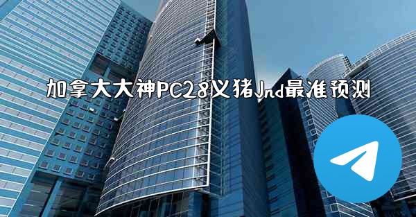 加拿大大神PC28义猪Jnd最准预测