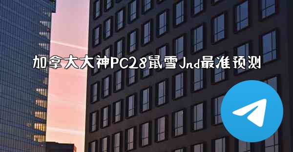 加拿大大神PC28鼠雪Jnd最准预测