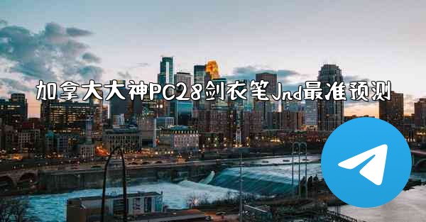 加拿大大神PC28剑衣笔Jnd最准预测