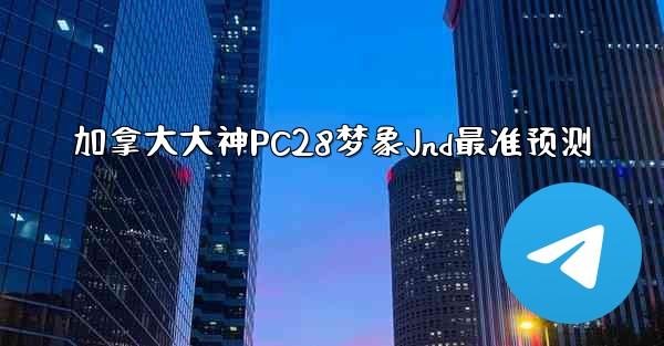 加拿大大神PC28梦象Jnd最准预测