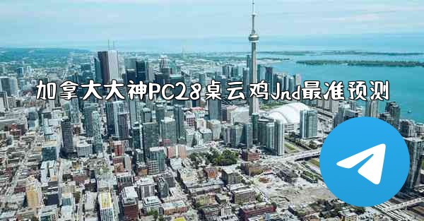 加拿大大神PC28桌云鸡Jnd最准预测